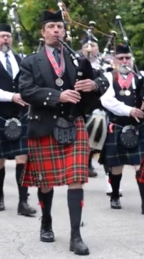 Marching pipes and drums